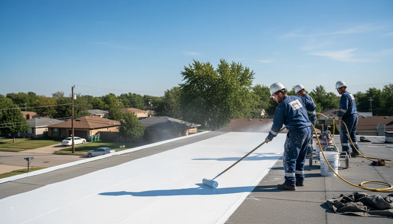 Commercial roof coating in Rocky River, OH near me